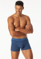 Shorts en coton bio imprimé bleu atlantique - Comfort Fit