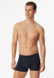 Shorts Organic Cotton Paspeln blau meliert - Comfort Fit