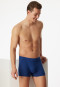 Shorts Stretch Organic Cotton gemustert navy - 95/5