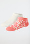 Socken Sneaker Stay Fresh 2er-Pack Blümchen creme/ rosé- Fashion