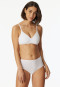 Soutien-gorge doux coton bio rembourré sans armature blanc - 95/5