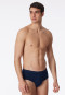 Sport briefs with fly, fine rib, navy blue - Original Classics