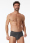 Sportslip mit Eingriff gestreift anthrazit - Fine Interlock