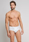 2-pack white double rib sports briefs with a fly - Essential