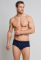 Slip sportivi con patta a quadretti di colore blu navy in confezione da 2 - Essentials