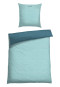 Reversible bedding 2-piece renforcé blue-green - SCHIESSER Home