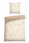 Reversible bedding set two-piece Renforcé taupe patterned - SCHIESSER Home