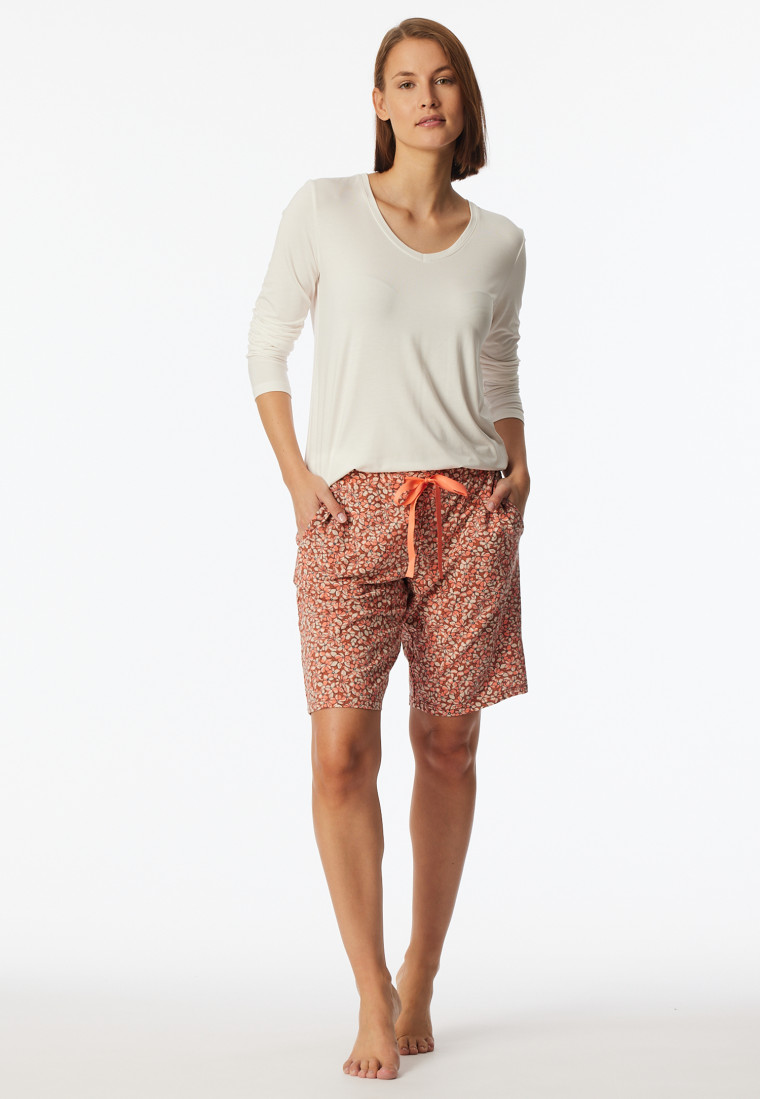 Short in modal floreale pesca - Mix+ Relax