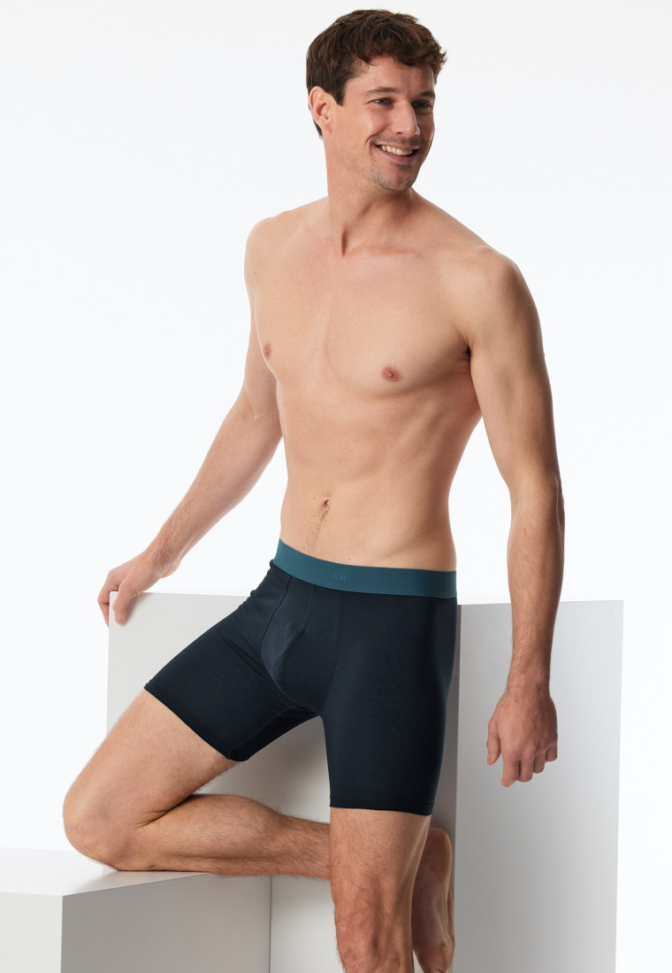 Long shorts 2-pack Organic Cotton woven elastic waistband multi-colored - 95/5