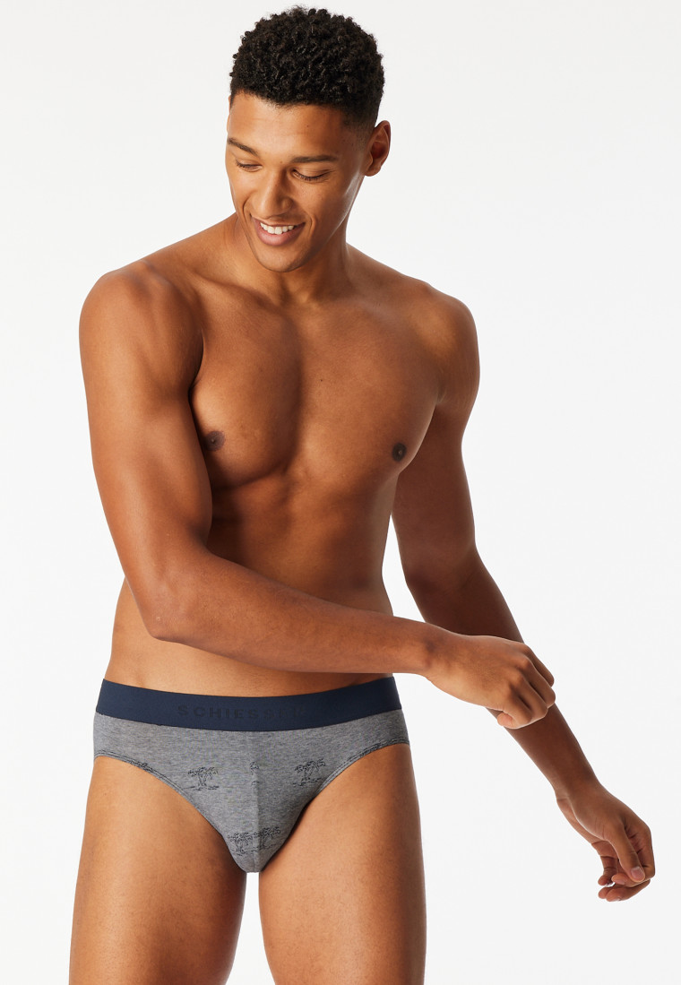Rio-Slips 3er-Pack Organic Cotton uni/gemustert mehrfarbig - 95/5