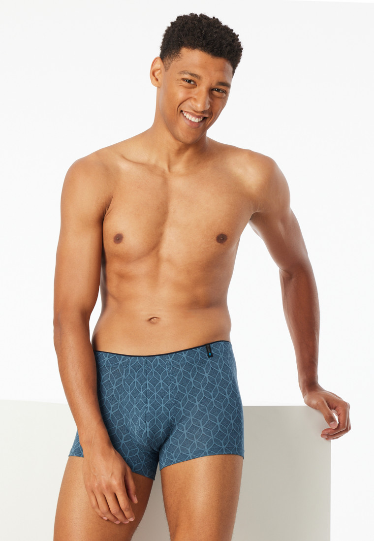 Shorts modal patterned atlantic blue - Long Life Soft