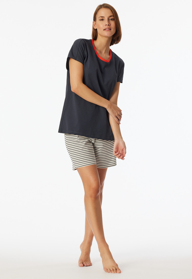 Pigiama corto grafite - Casual Essentials