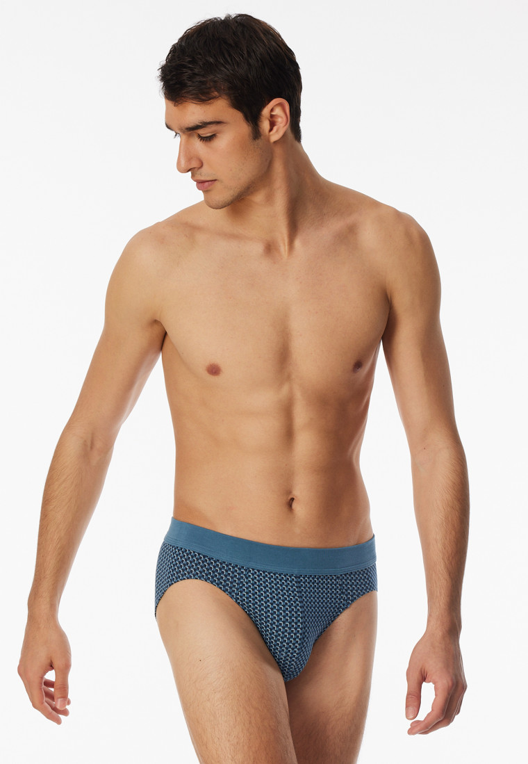Rio-Slip kariert atlantikblau - 95/5