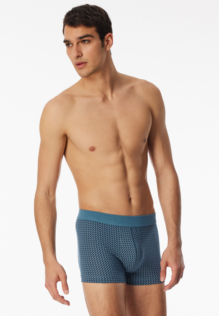 Short motivo a quadretti blu atlantico - 95/5