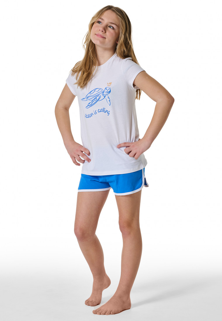 Short pyjamas turtle white - Nightwear