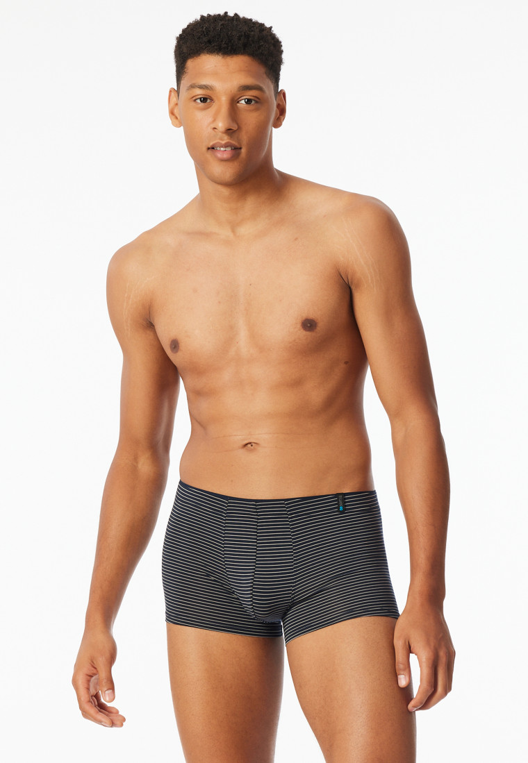 Short in modal a strisce blu notte - Long Life Soft