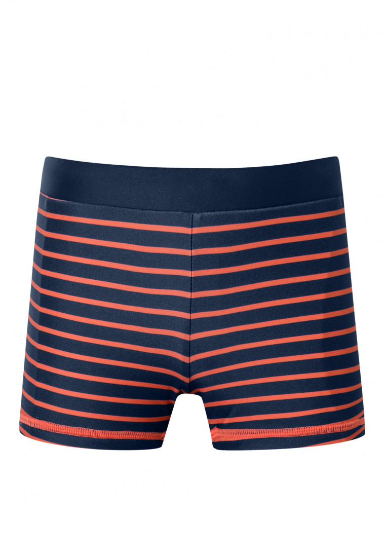 Slip de bain recyclé SFP 40+ rayures orange - Aqua