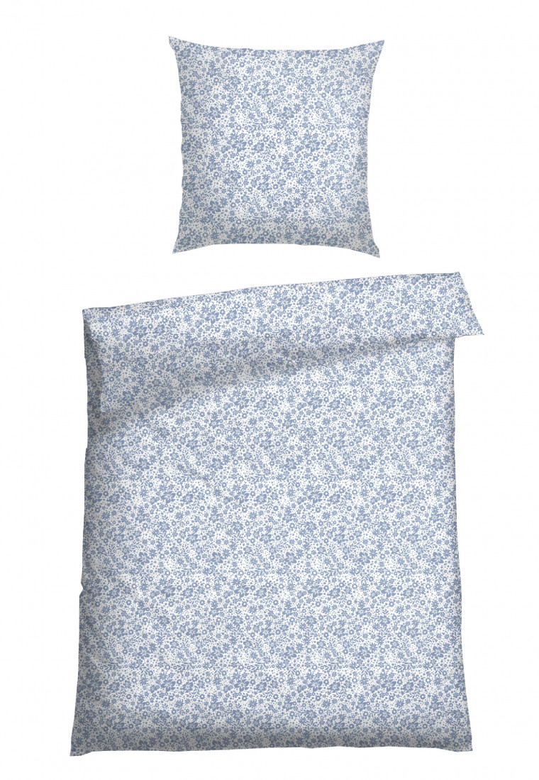 Parure de lit deux pièces Renforcé bleu clair imprimé - SCHIESSER Home