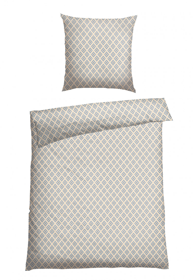 Bed linen two-piece Renforcé sand patterned - SCHIESSER Home