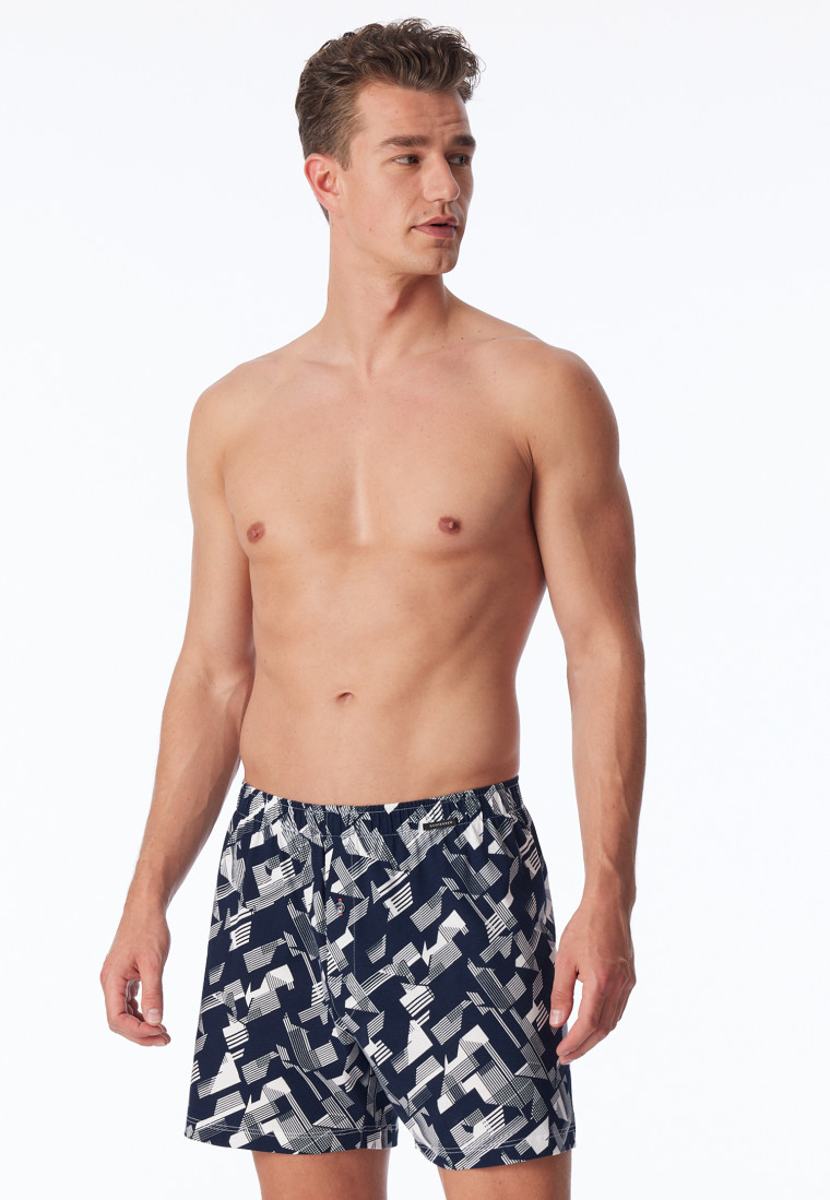 Boxer shorts 2-pack jersey plain patterned - Boxershorts Multipack