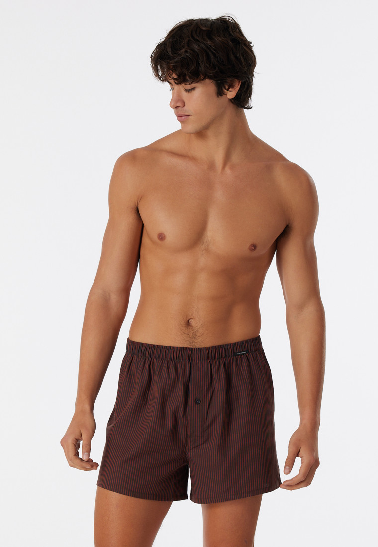 Boxer shorts 2-pack woven fabric solid striped multicolored - Boxershorts Multipacks