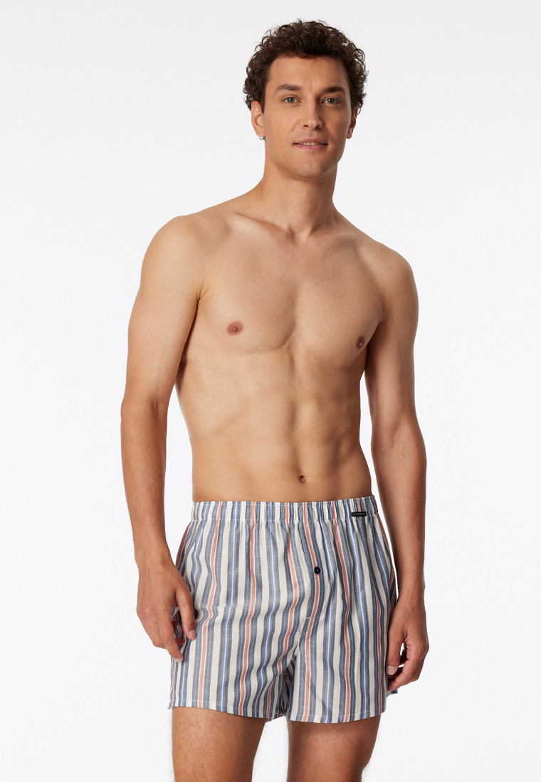 Boxer shorts 2-pack woven plain striped multicolored - Boxershorts Multipacks
