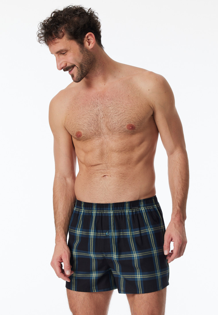 Boxer confezione doppia in tessuto a motivi a quadretti multicolore - Boxershorts Multipacks