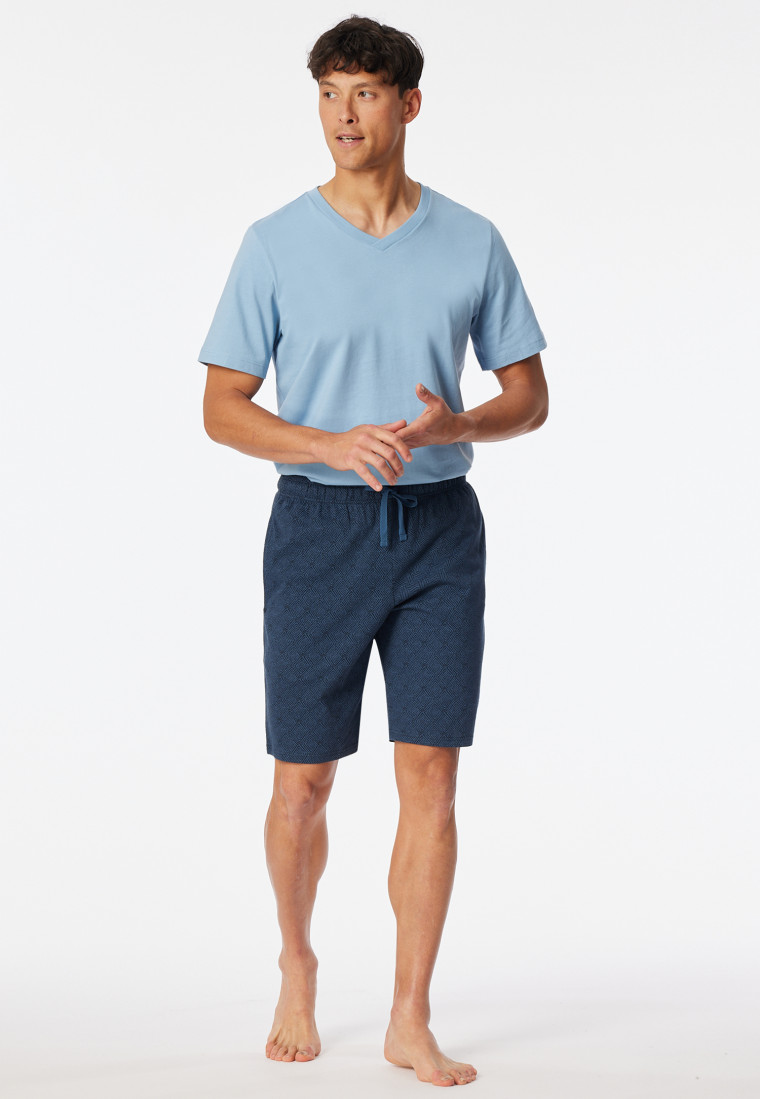 Pants short atlantic blue patterned - Mix+Relax