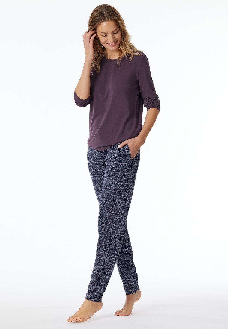 Pants long cuffs multicolor floral patterned - Mix+Relax