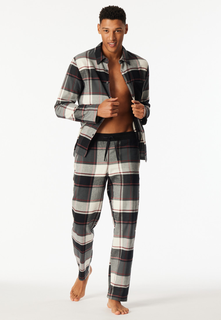 Pantalon long flanelle à carreaux multicolore - Mix+Relax