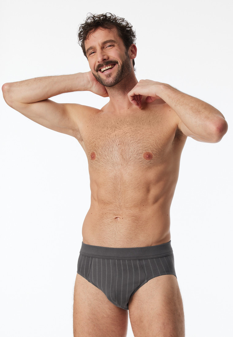 Minislip Fine Interlock striped anthracite - Fine Interlock