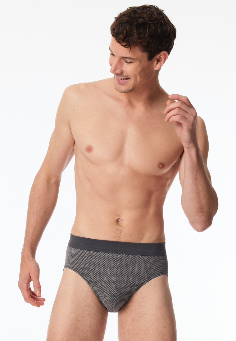 Mini slip in Organic Cotton a fantasia antracite - Comfort Fit