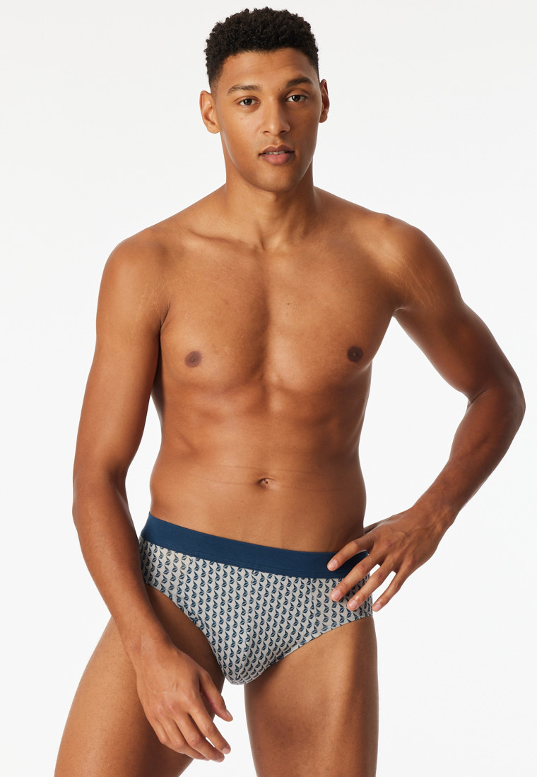 Minislip Organic Cotton gemustert silber - Comfort Fit