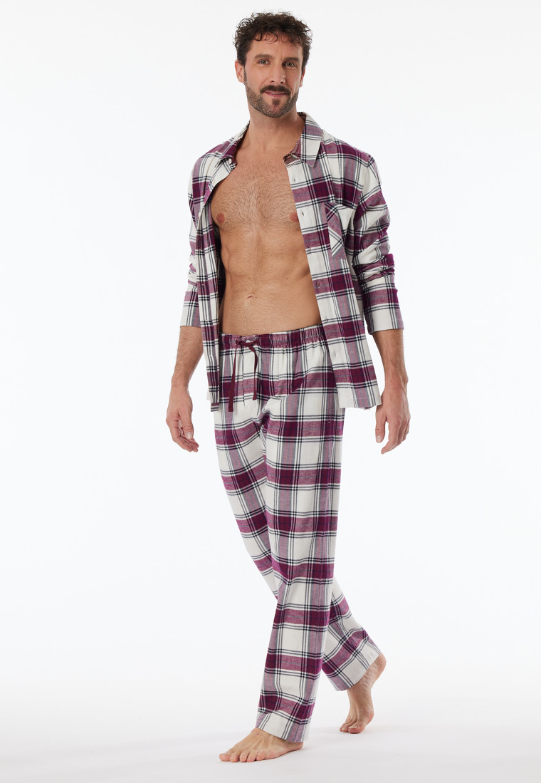 Pyjama Flanell kariert multicolor - X-Mas Family