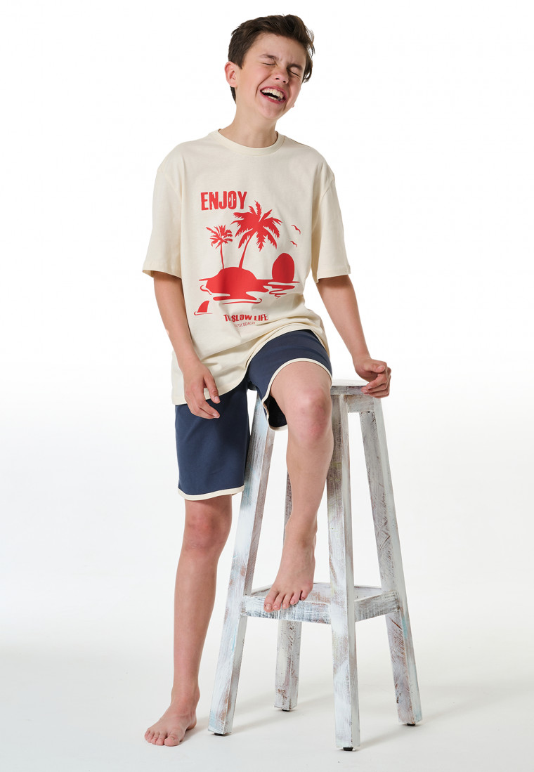 Short pyjamas Organic cream - Nightwear