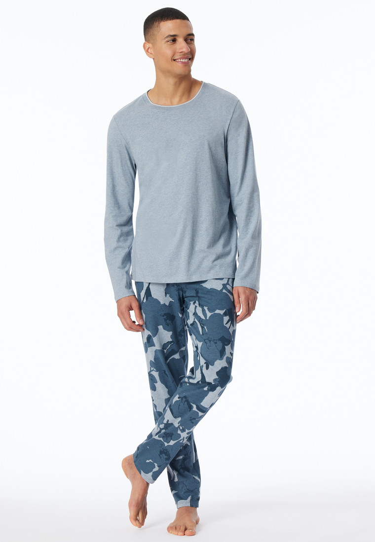 Maglietta manica lunga jeans blu denim - Mix+ Relax