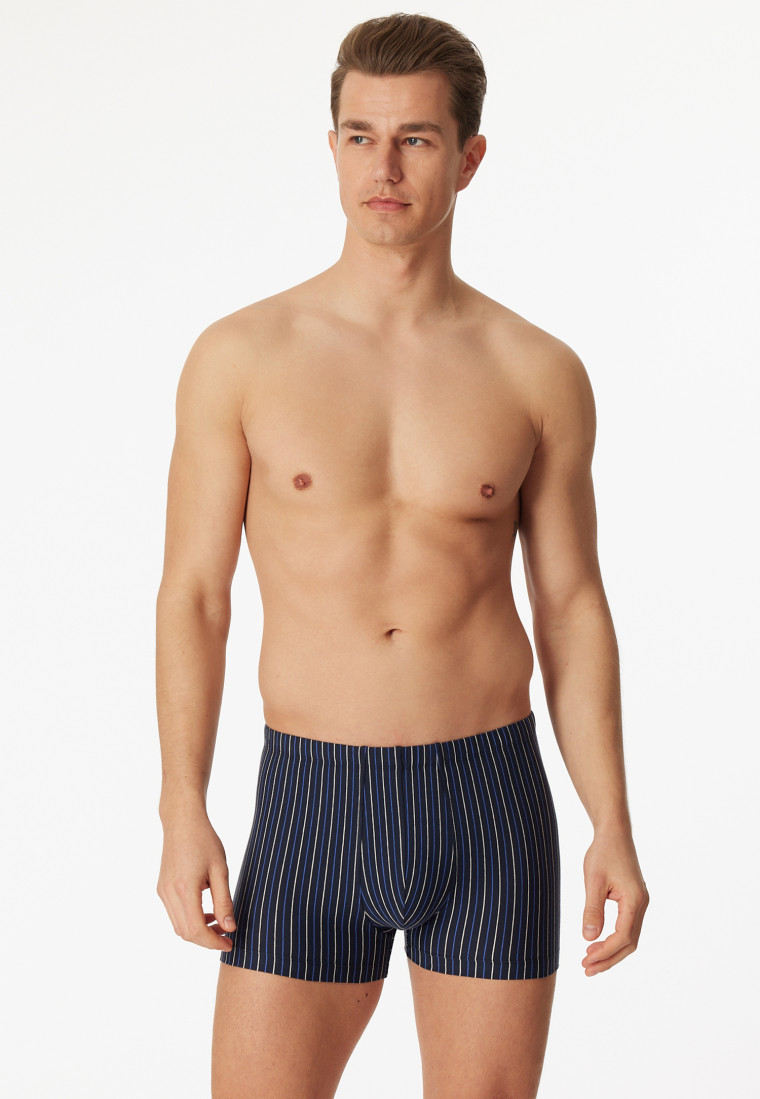 Shorts 3er-Pack Organic Cotton uni/geringelt mehrfarbig - 95/5