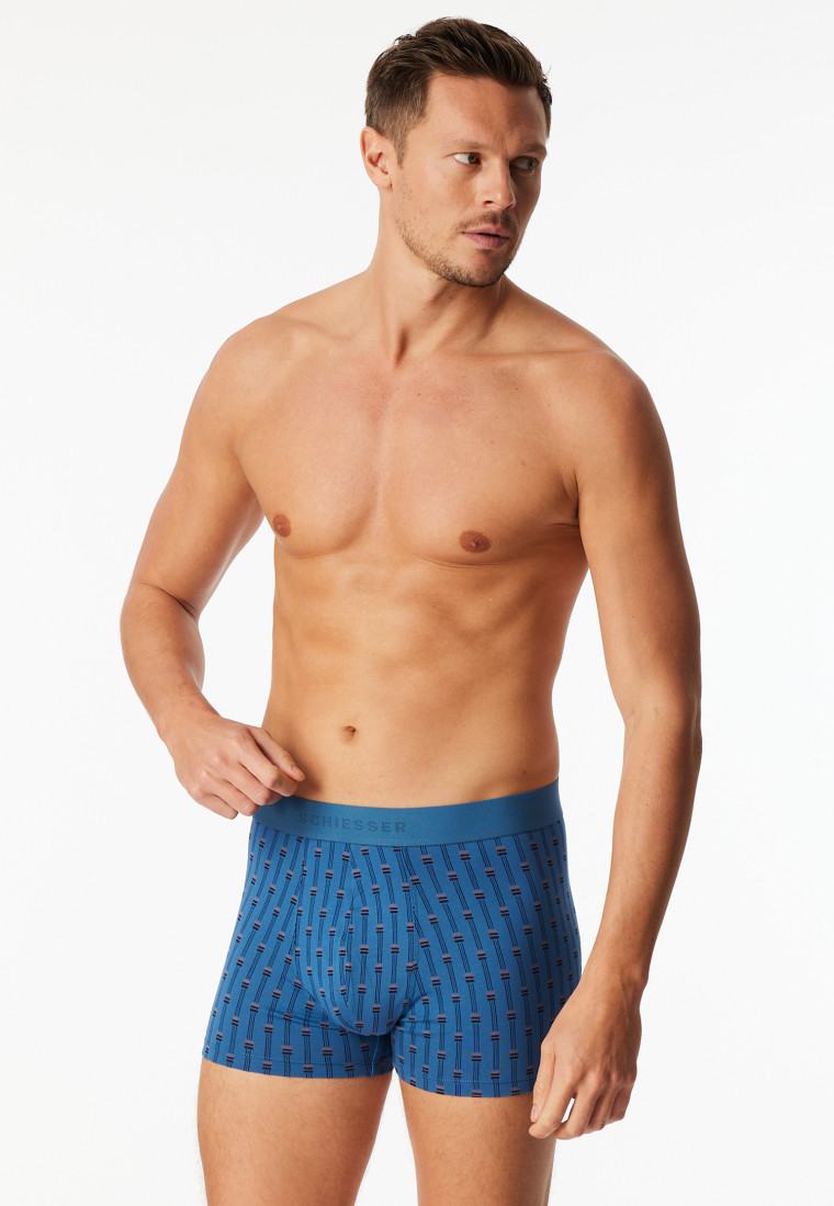 Shorts 3er-Pack Organic Cotton Webgummibund uni/gemustert mehrfarbig - 95/5