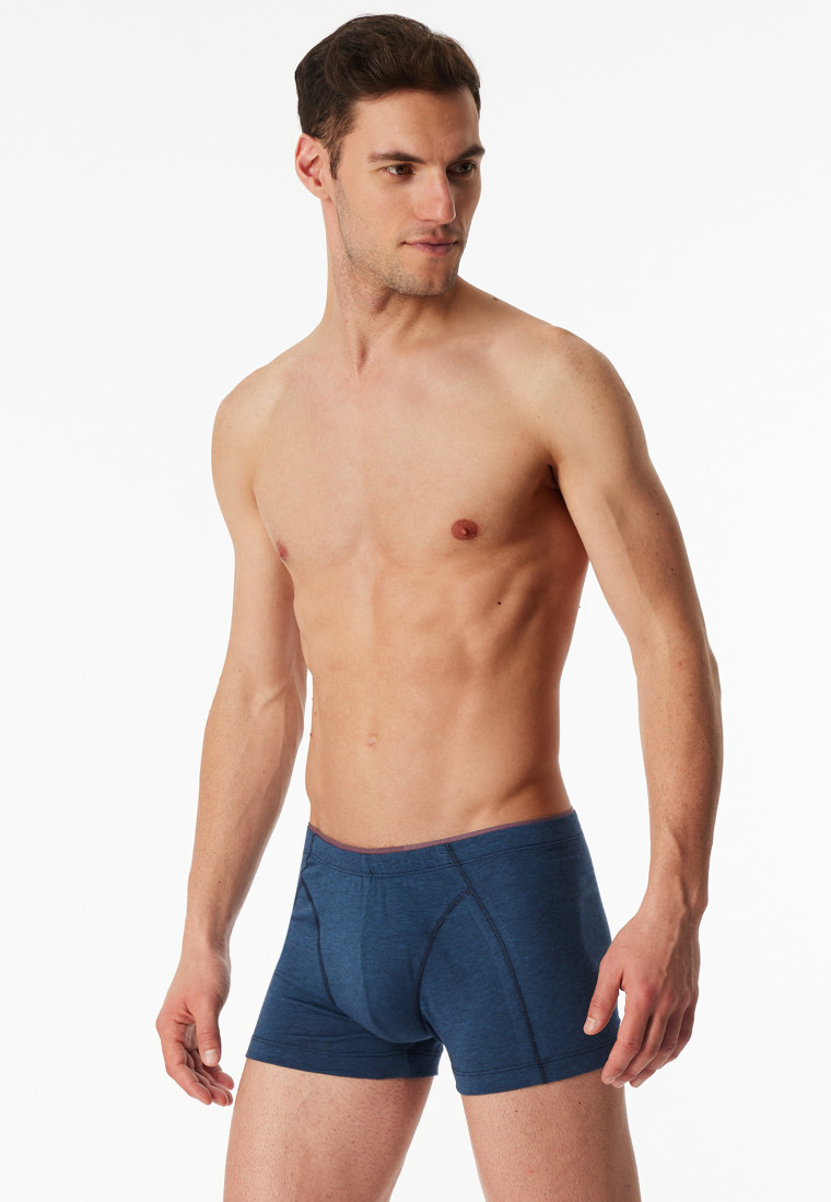 Shorts Organic Cotton gemustert blau - 95/5