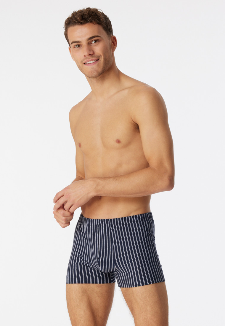 Boxer coton bio rayures multicolore  95/5