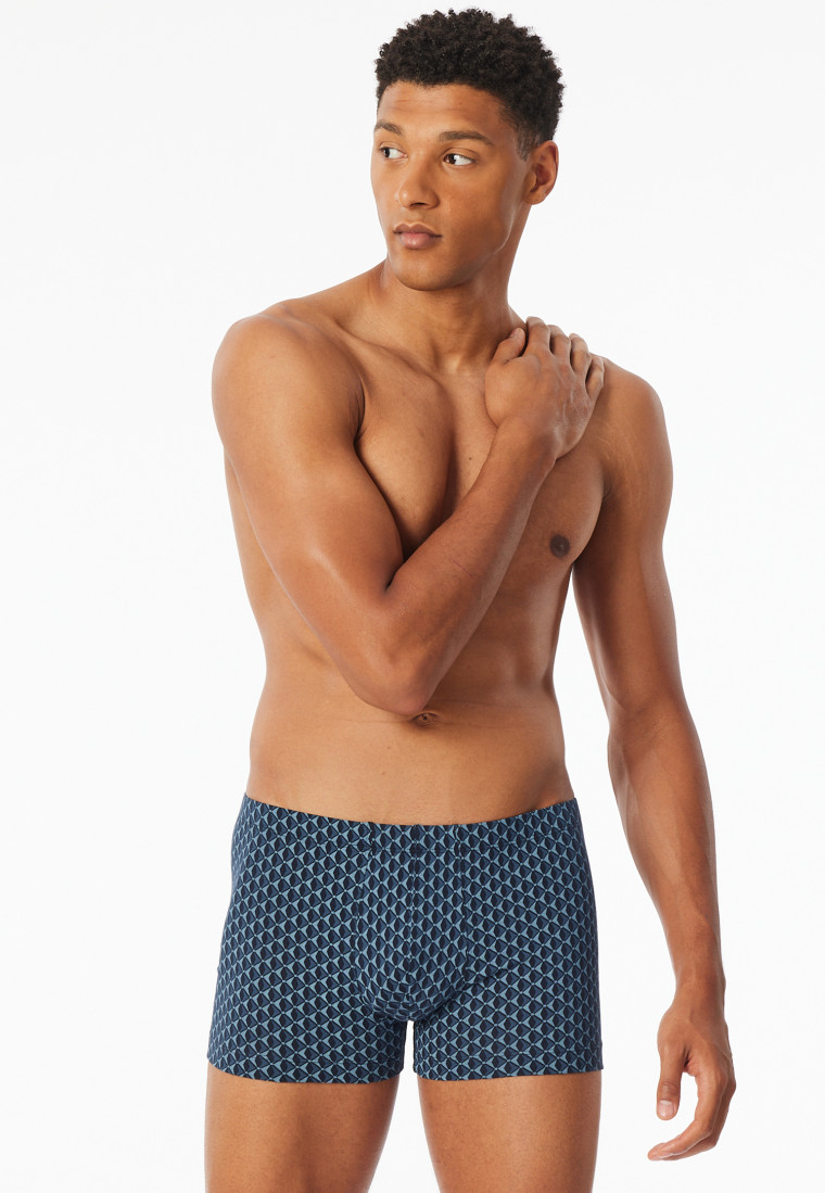 Shorts pacific blue gemustert - 95/5