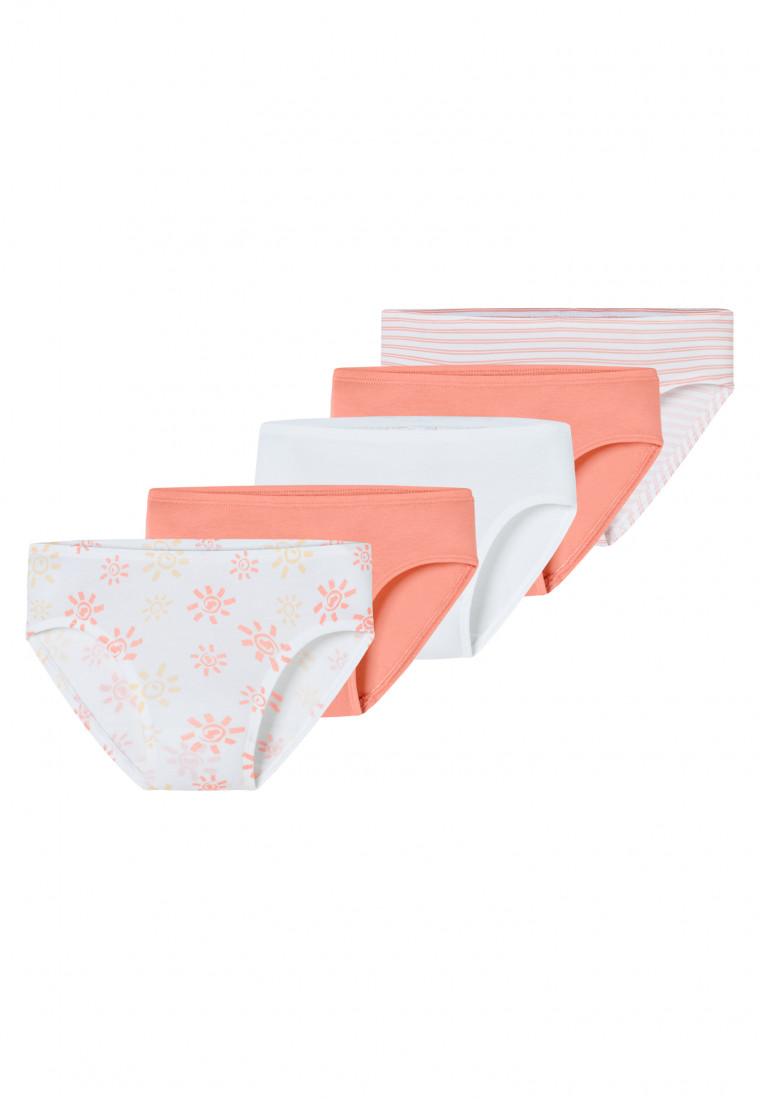 Confezione da 5 pezzi in cotone organico multicolore - 95/5