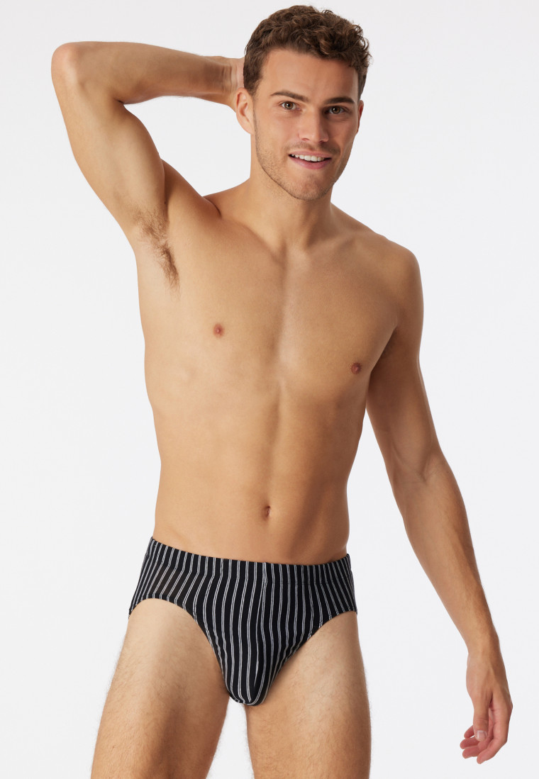 Bikini brief organic cotton stripes multicolored – 95/5