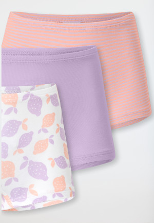 Shorts 3-pack striping lemons multi-colored - 95/5