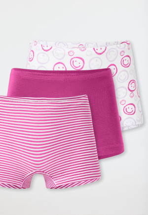 3-pack shorts striping smiley multi-colored - 95/5