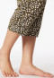 Loungehose 3/4-lang Blumen Leoparden oliv - Mix+Relax