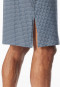 Camicia da notte a maniche corte a corte in Organic Cotton con scollatura a V e tasca sul petto grafite - Comfort Nightwear