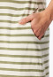 Sleep shirt short sleeve stripes lime - Casual Essentials