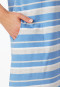 Sleepshirt kurzarm Streifen helllblau - Casual Essentials