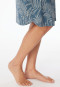 Camicia da notte a maniche corte stampa con palme blu atlantico - Comfort Nightwear